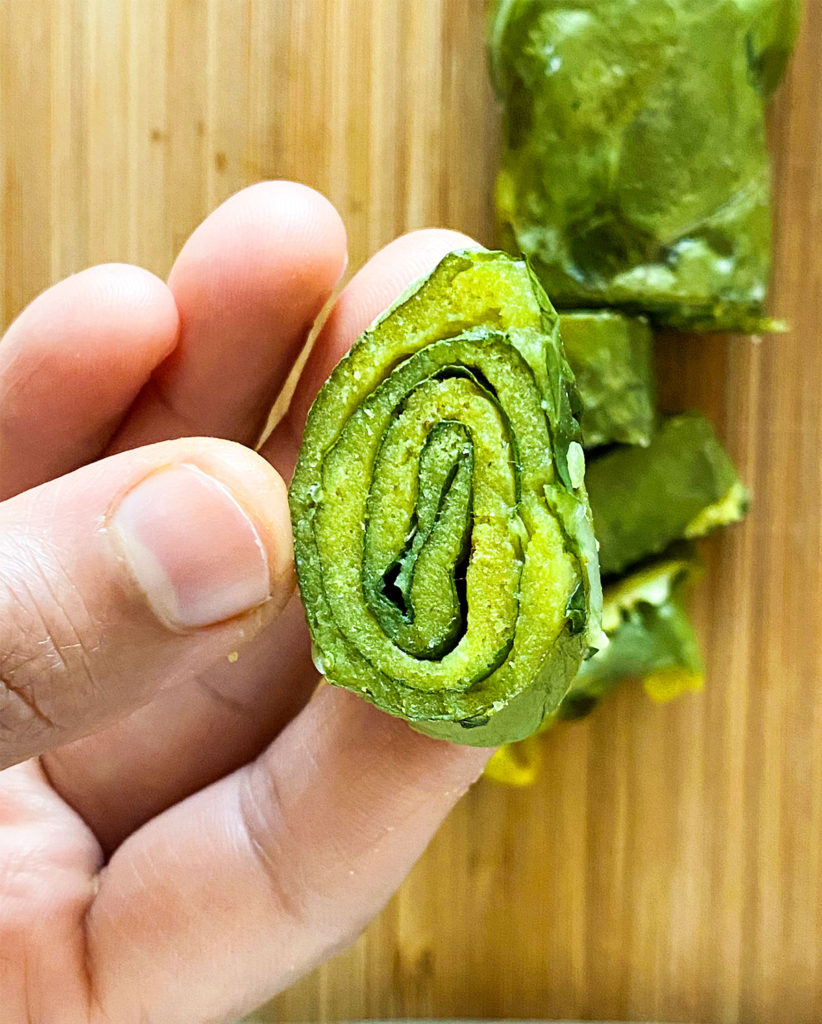 HIGHPROTEIN-yellowlentils-collardgreen-rolls-pinwheels-vegan-glutenfree-DELICIOUS-kidfriendly-familyfriendly-starter-side-snack-recipe-flavorsofnutrition